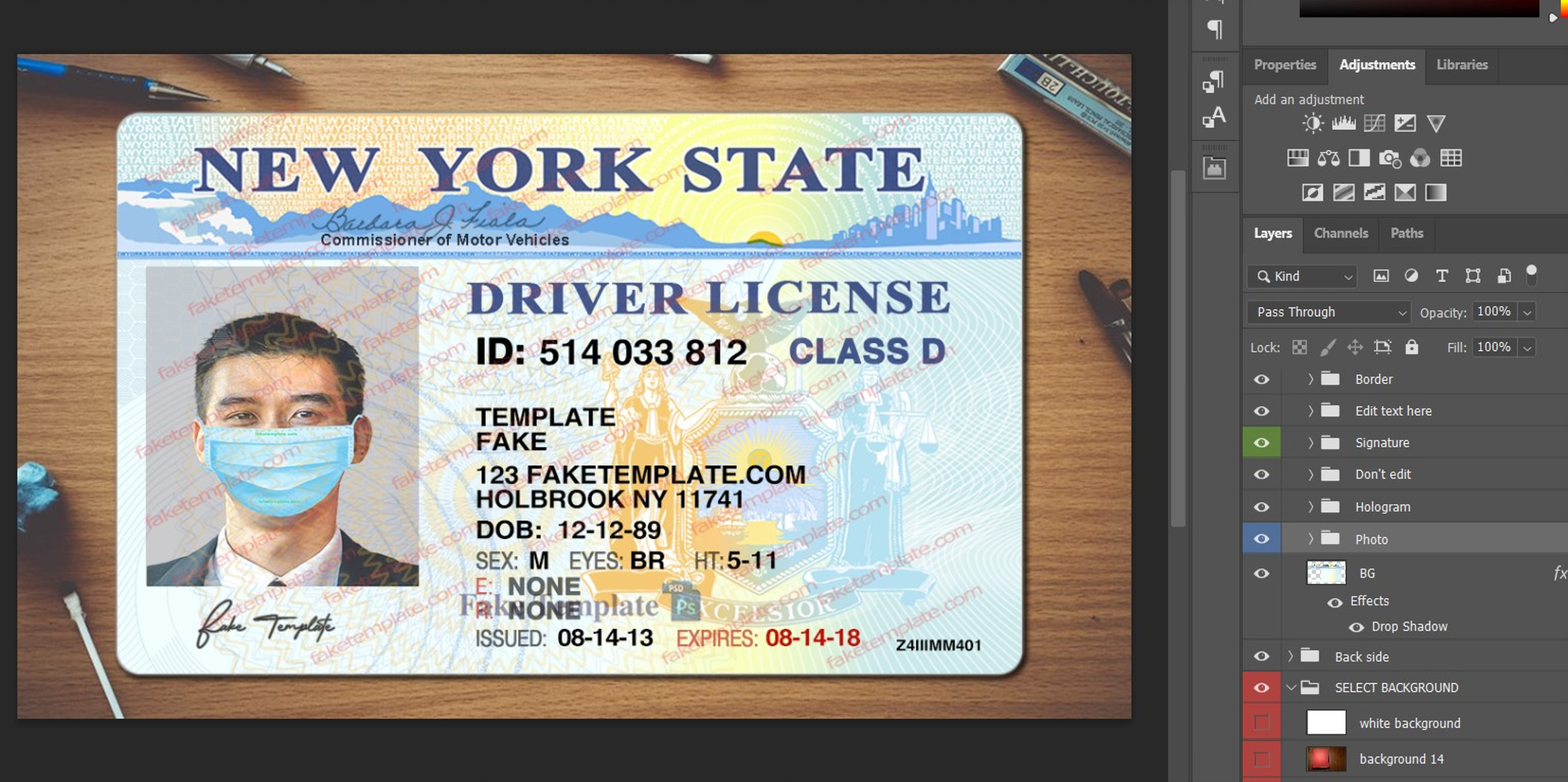 new-york-drivers-license-psd-01 fake new york drivers license