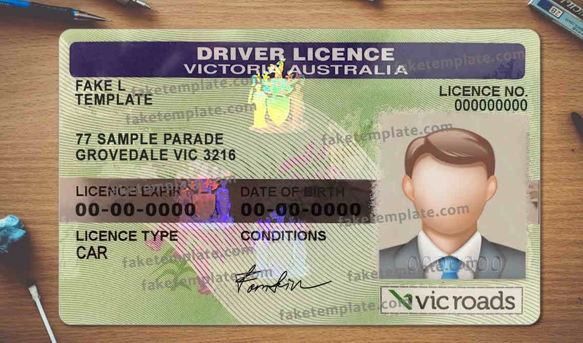 Australian Drivers License Template Victoria Australia Driver License
