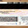 back of california driver's license