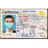 ca driver license template