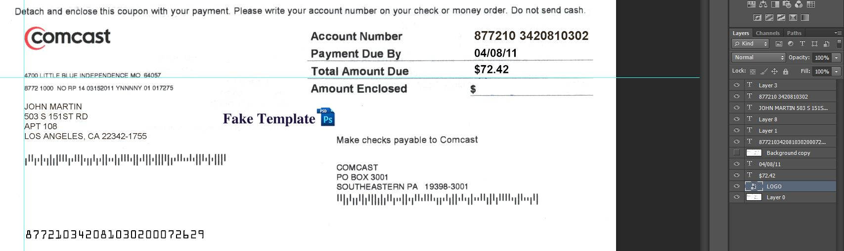 comcast-utility-bill-template-02 comcast-utility-bill-template-02