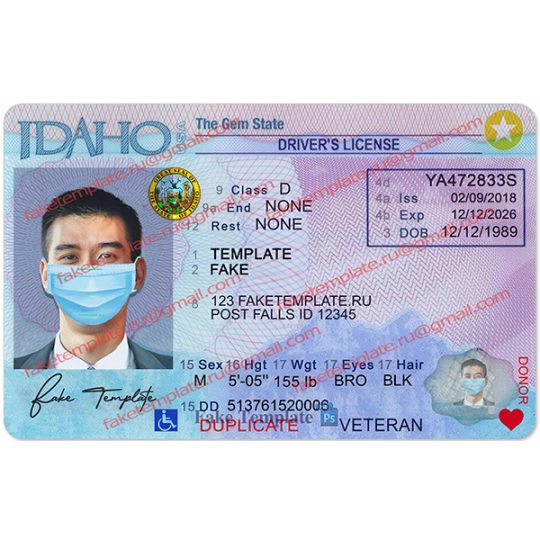 fake idaho driver license
