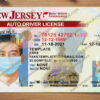 new jersey driver license template