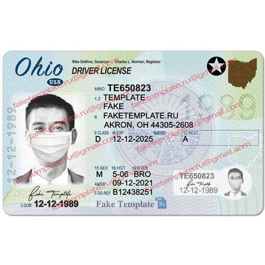 fake ohio driver license