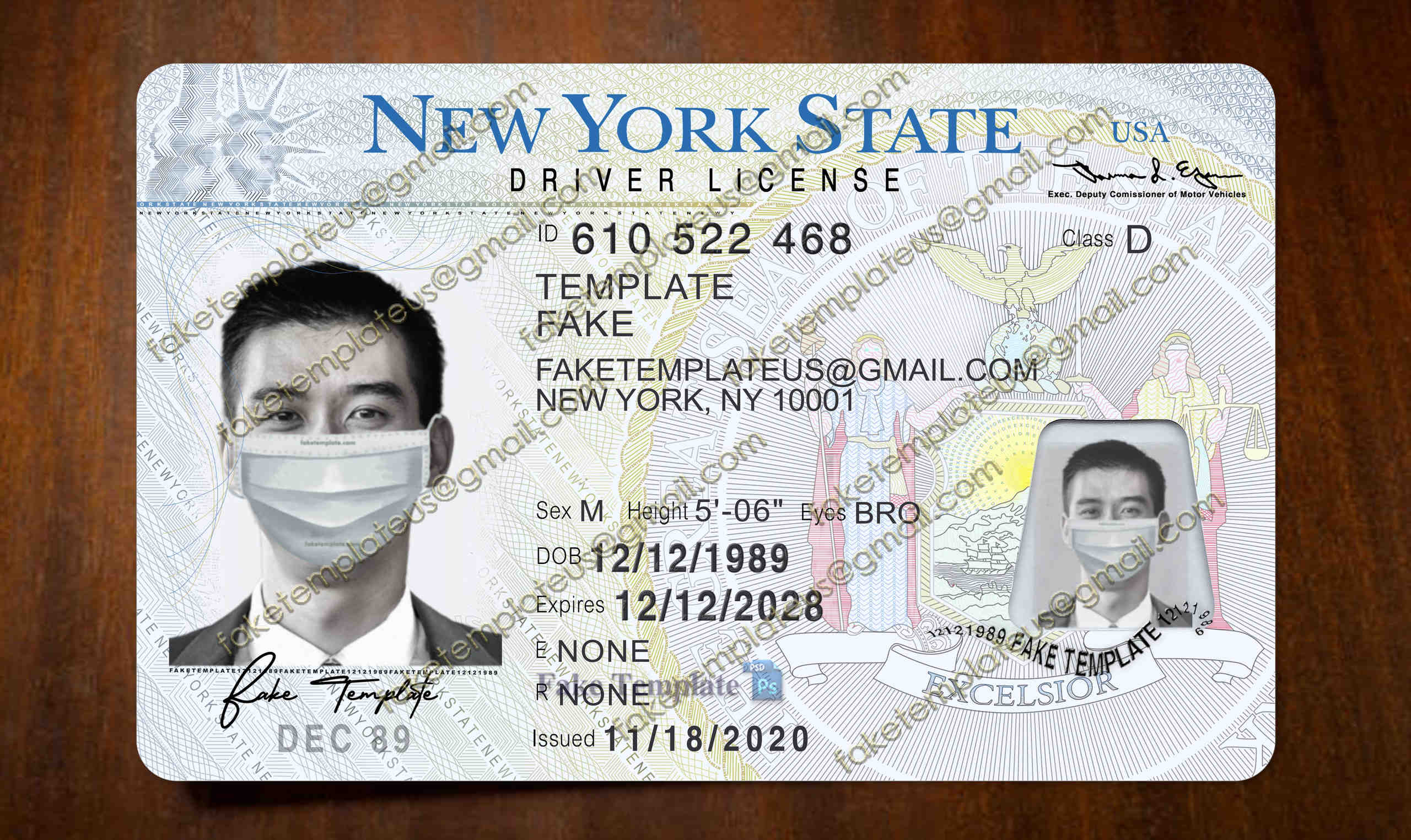 new york driver license template new york driver license template