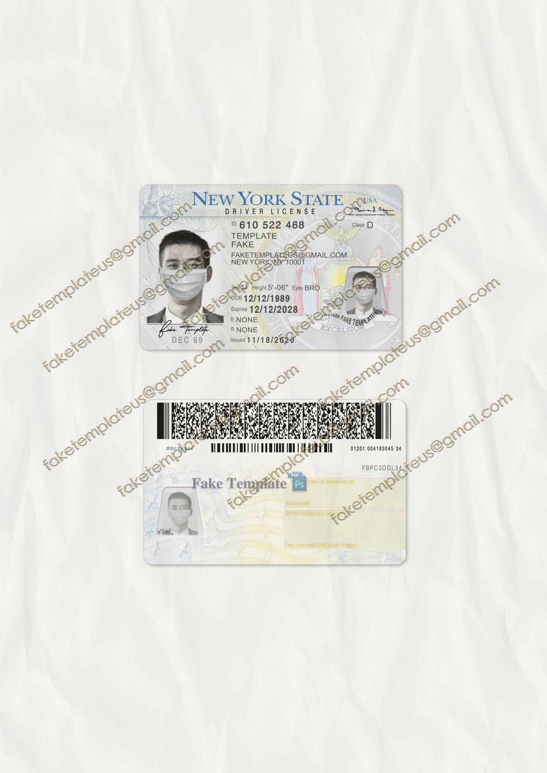 blank new york drivers license template blank new york drivers license template