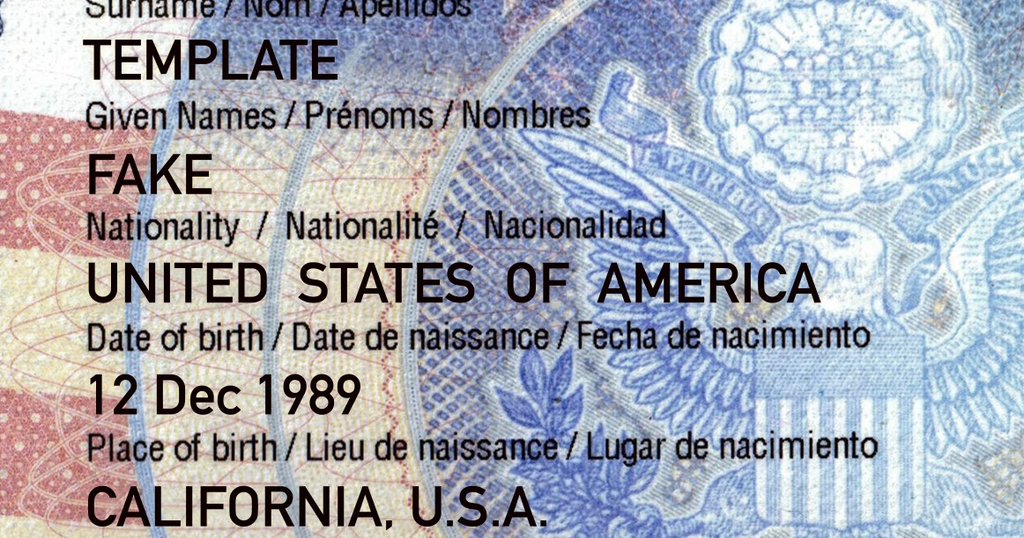 blank us passport template