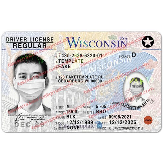 wisconsin drivers license fake