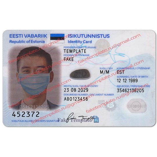 fake estonia id card