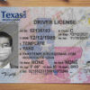 texas drivers license template