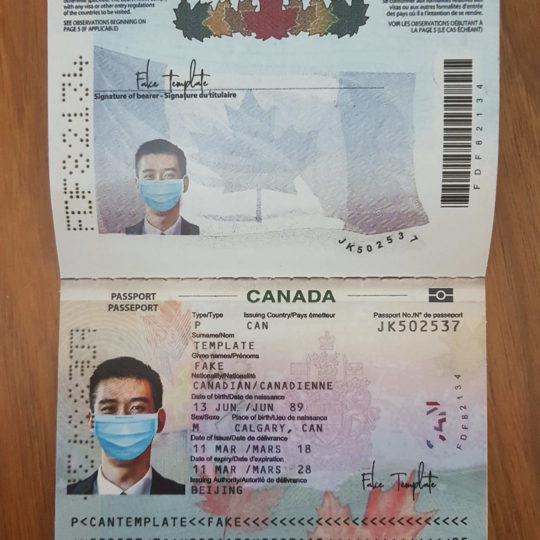 fake canada passport