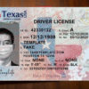 texas drivers license template