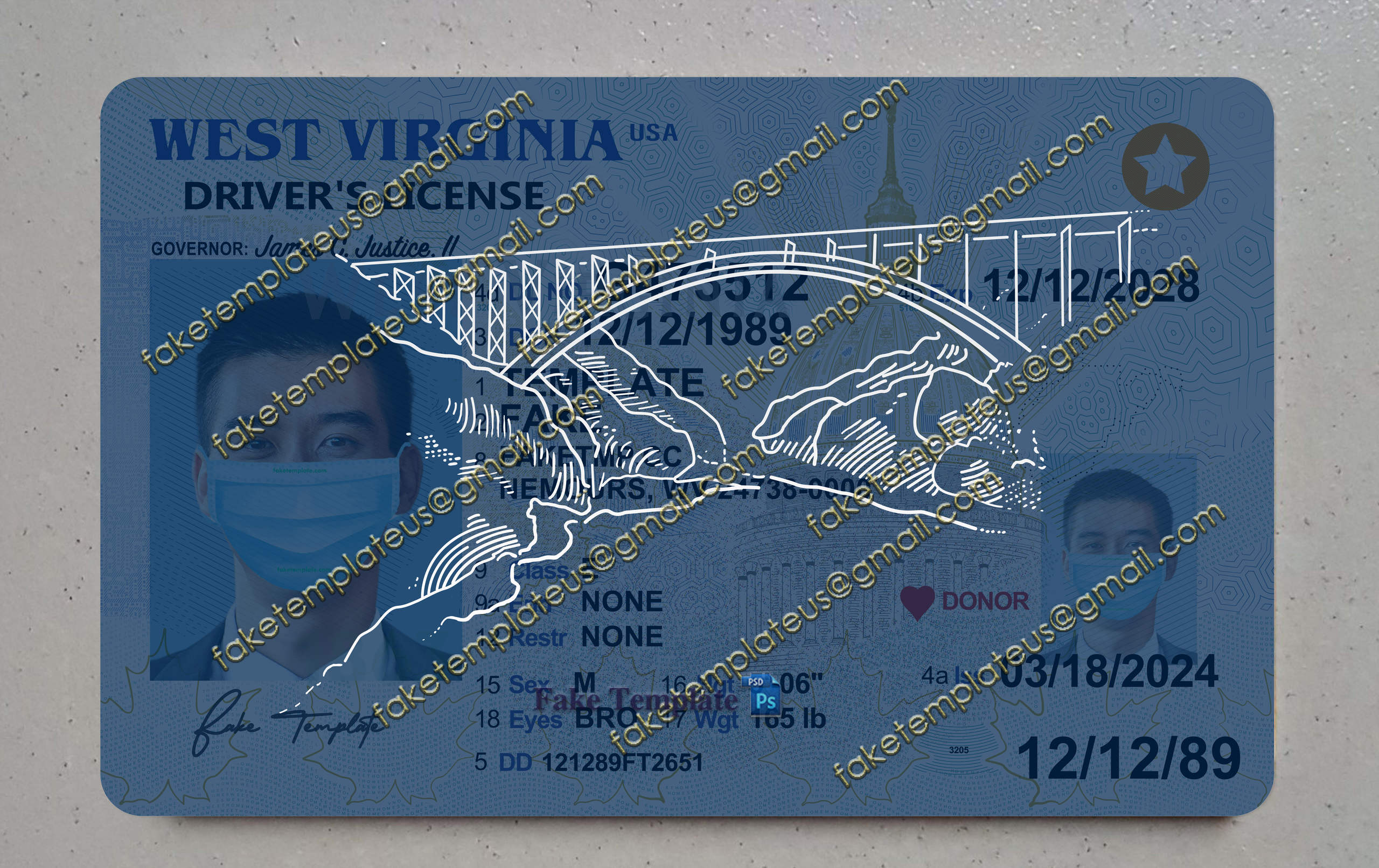 wv drivers license template wv drivers license template