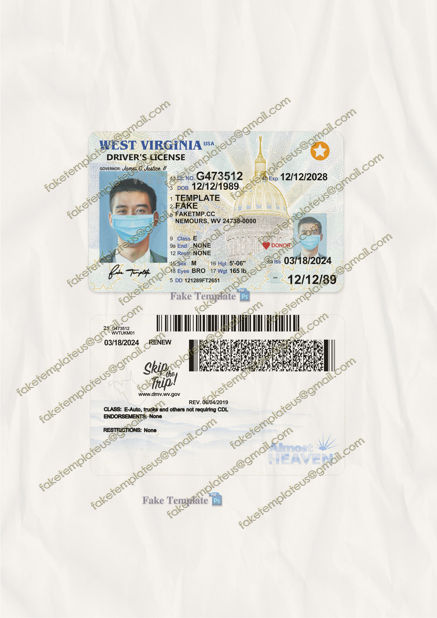 fake west virginia driver license fake west virginia driver license