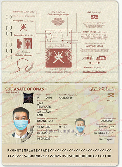 omani passport psd