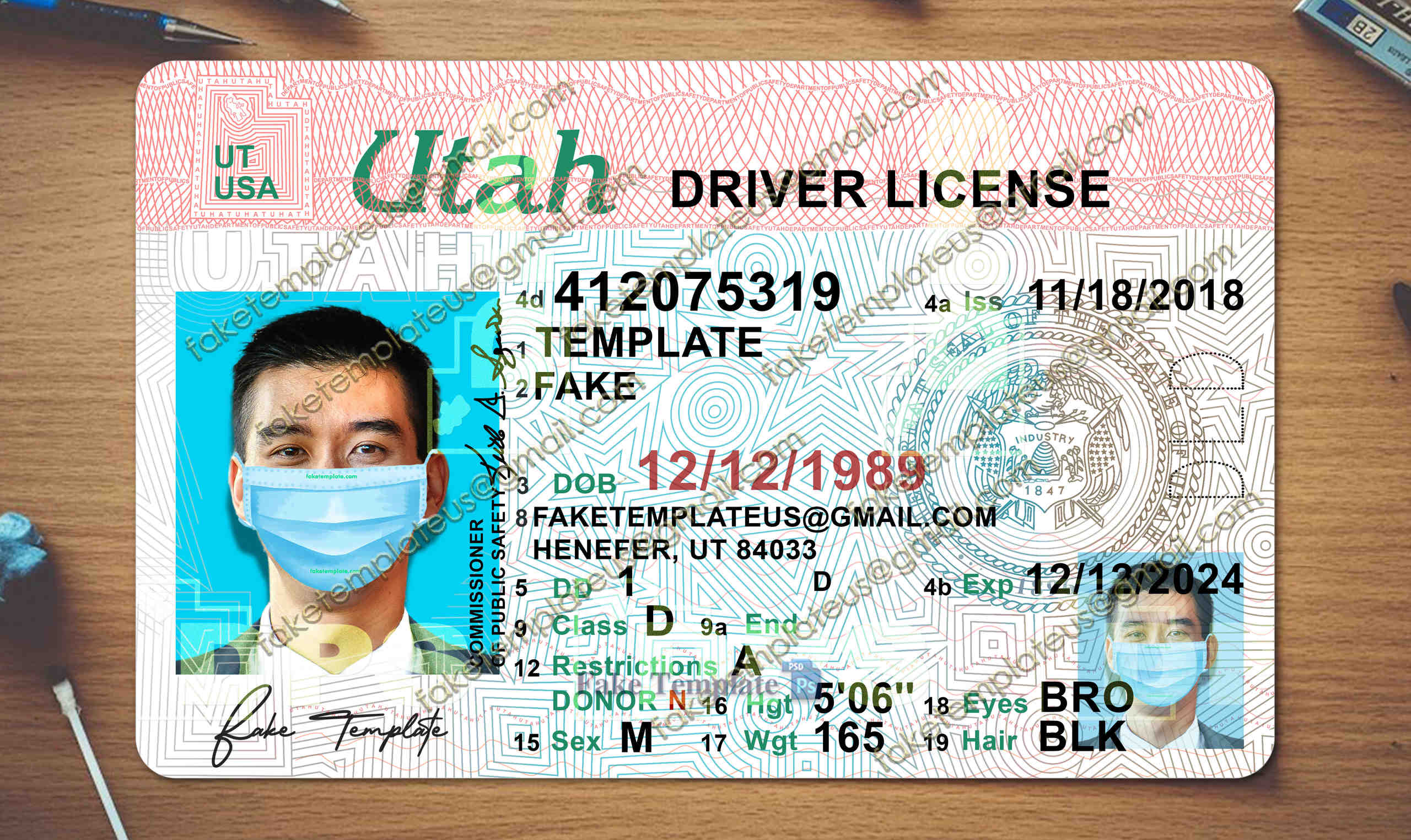 utah driving licence psd