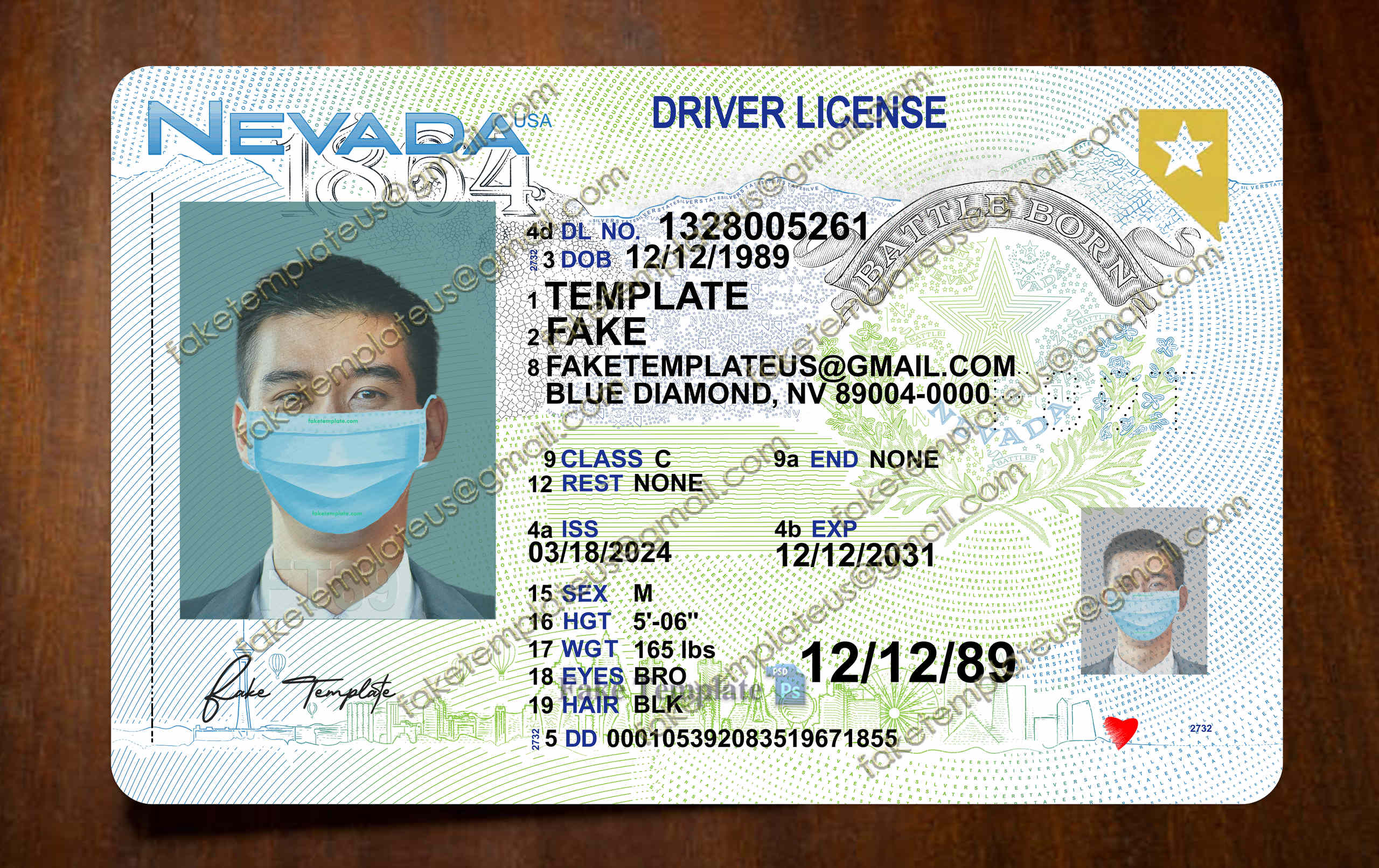 nevada driver license template nevada driver license template