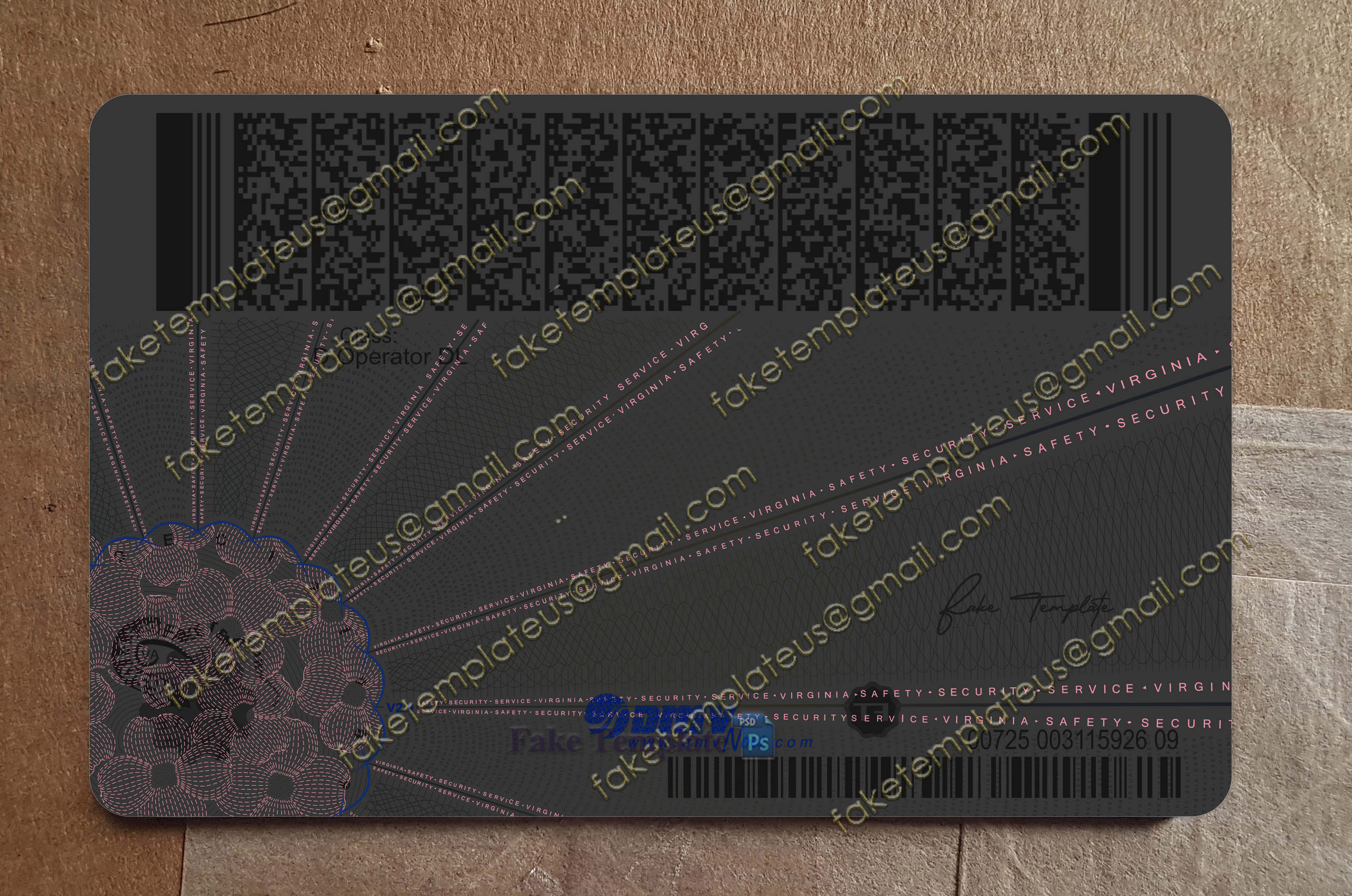 virginia drivers license back uv virginia drivers license back uv