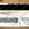 back of california drivers license