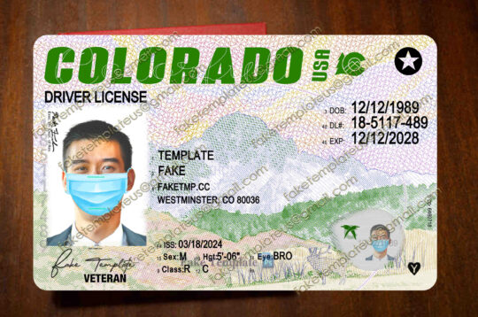 fake colorado drivers license
