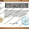 back of north dakota drivers license