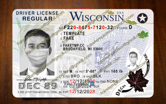 fake wisconsin drivers license
