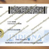 back of indiana drivers license