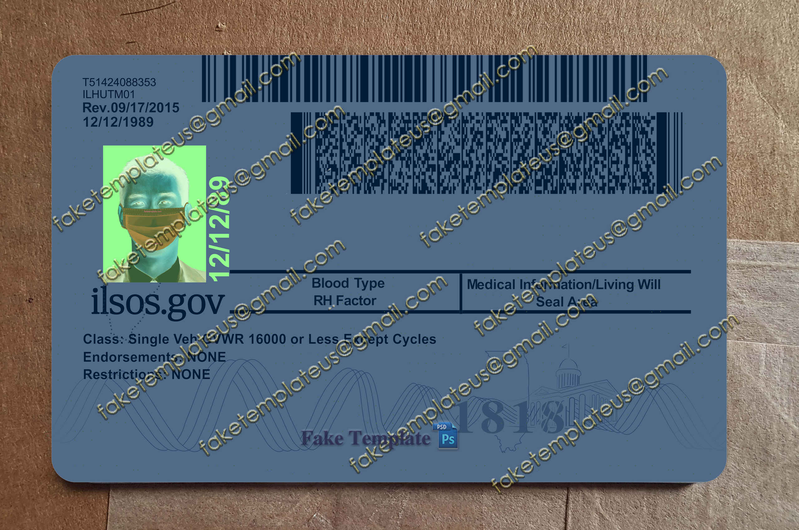 back of illinois state id back of illinois state id