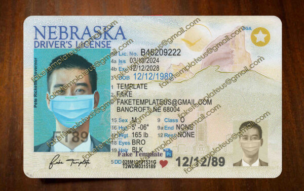editable nebraska drivers license
